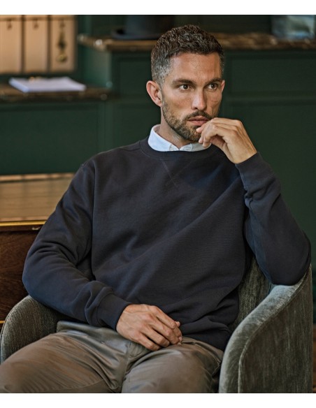 TEE-5504-Ribbed Interlock Crew Neck