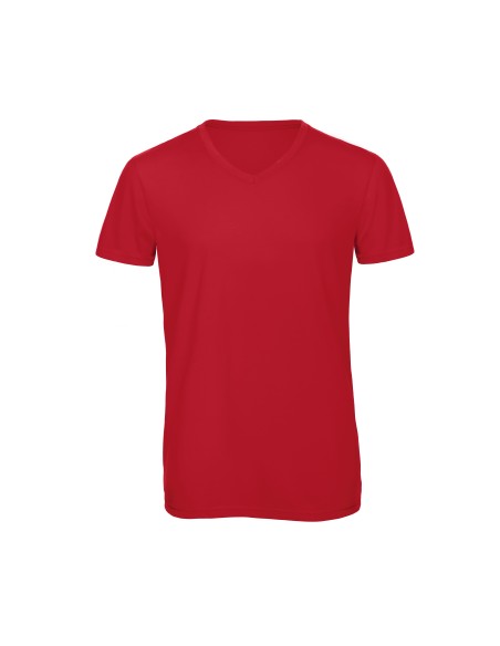 B-TM057-Mens V-Neck Triblend T-Shirt