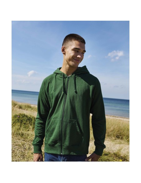 TIG-T63301-Unisex Tiger Cotton Hoodie With Zipper