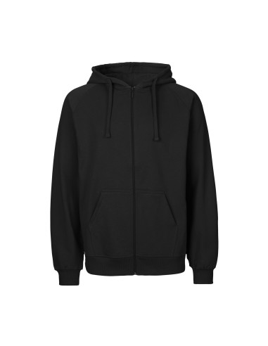 TIG-T63301-Unisex Tiger Cotton Hoodie With Zipper