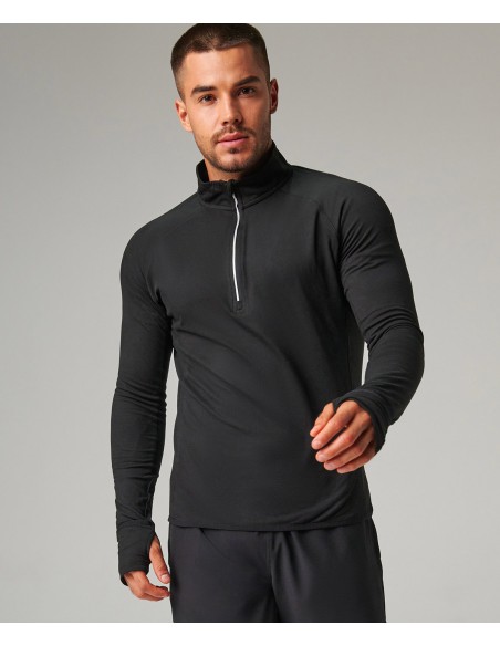 TOM-TL562-Haut manches longues zip ¼ Homme