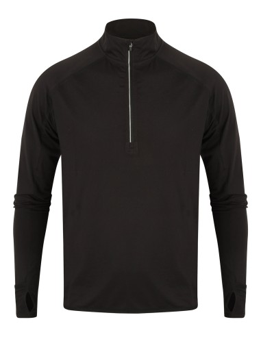 TOM-TL562-Haut manches longues zip ¼ Homme