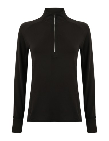 TOM-TL563-Haut manches longues zip ¼ femme