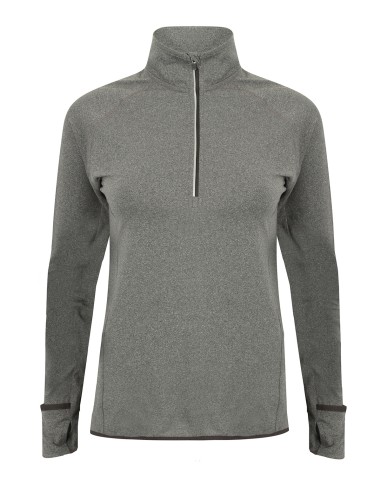 TOM-TL563-Haut manches longues zip ¼ femme