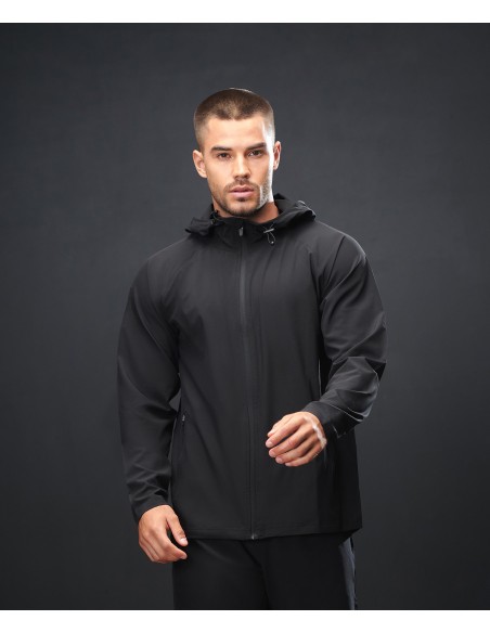 TOM-TL578-Sweat à capuche technique zippé