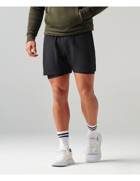 TOM-TL615-Men's Double Layer Sports Short