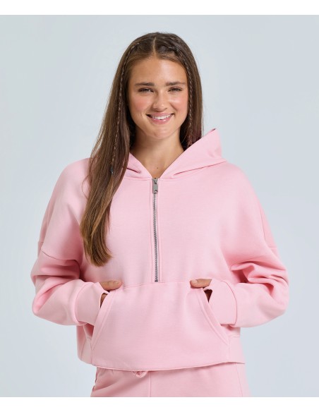 TRI-TR077-Womens Half Zip Hoodie