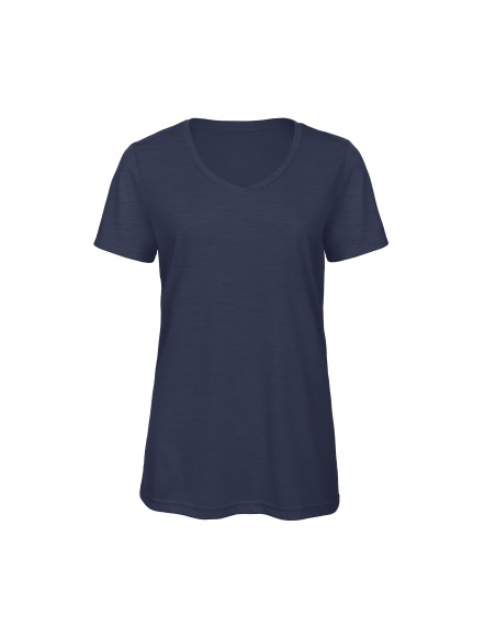 B-TW058-Womens V-Neck Triblend T-Shirt