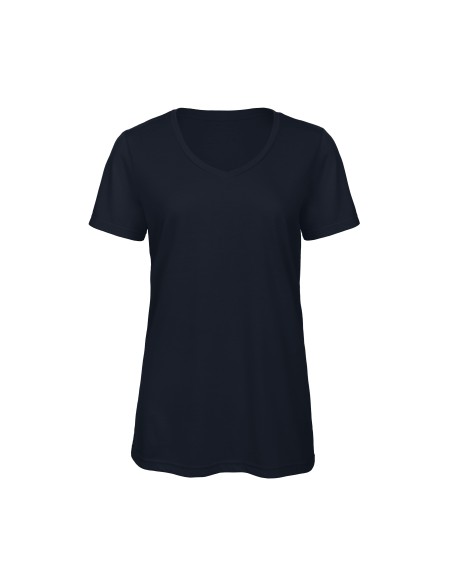 B-TW058-Womens V-Neck Triblend T-Shirt