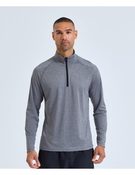 TRI-TR110-Mens Long Sleeve Performance ¼ Zip