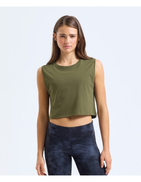 TRI-TR119-Womens TriDri® Organic Crop Tank