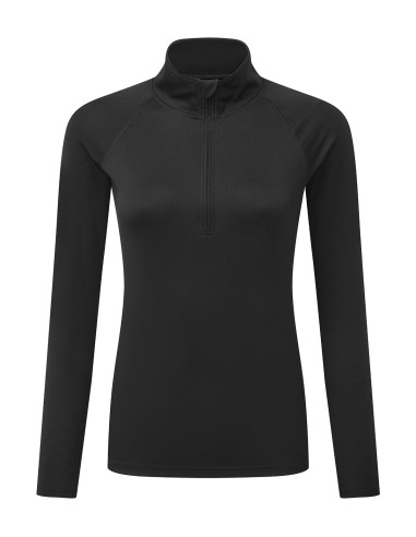 TRI-TR120-Womens Long Sleeve Performance ¼ Zip