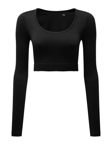 TRI-TR224-Haut court femme TriDri® '3D Fit’ côtelé et sans coutures