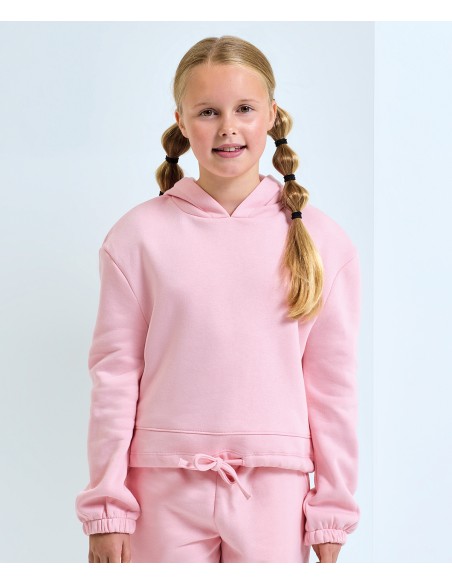TRI-TR85B-Kids Recycled Cropped Oversize Hoodie