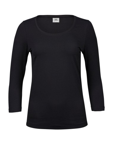 TEE-460-Womens Stretch 3/4 Sleeve Tee
