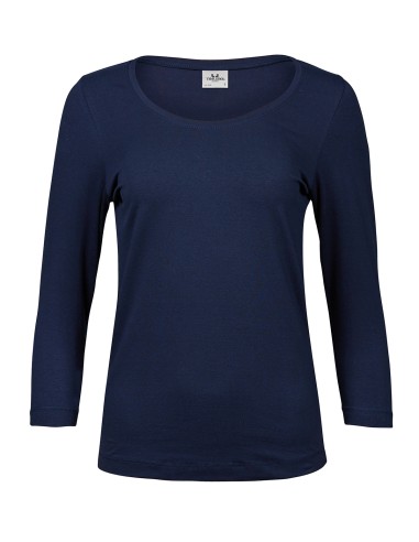 TEE-460-Womens Stretch 3/4 Sleeve Tee
