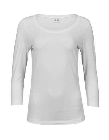 TEE-460-Womens Stretch 3/4 Sleeve Tee