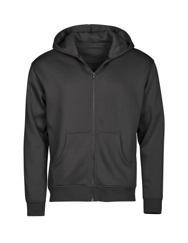 TEE-5154-UNLABELED Hooded Full Zip Sweatshirt