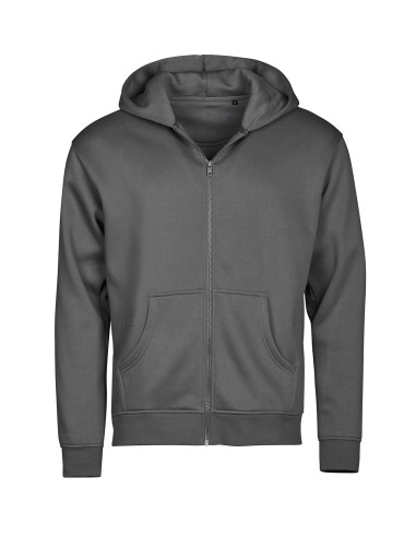 TEE-5154-UNLABELED Hooded Full Zip Sweatshirt