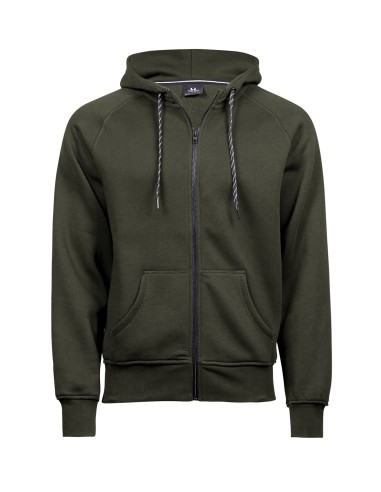 TEE-5435-Mens Fashion Full Zip Hood