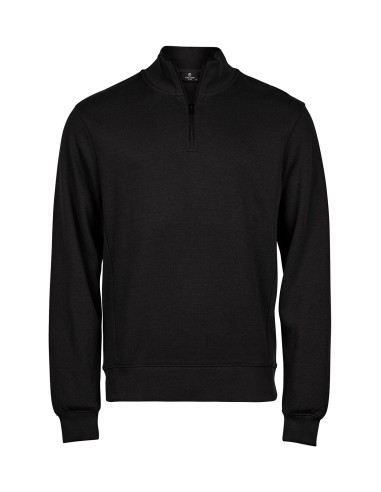 TEE-5506-Ribbed Interlock Half Zip