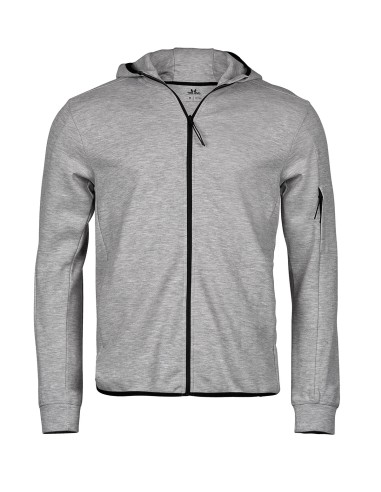 TEE-5706-Athletic Hooded Full Zip Sweat