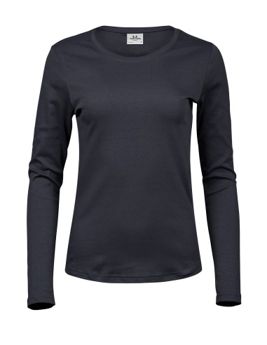 TEE-590-Womens Long Sleeve Interlock Tee