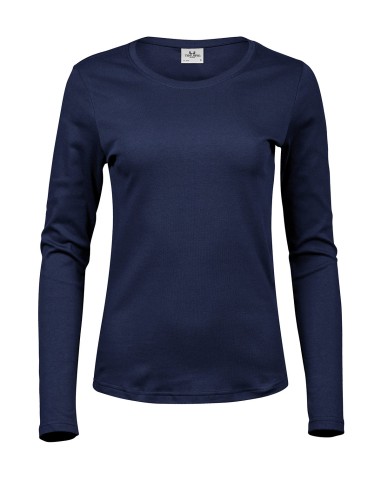 TEE-590-Womens Long Sleeve Interlock Tee