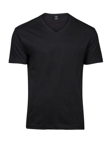 TEE-8006-Fashion V-Neck Sof Tee