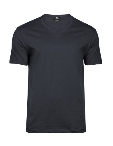 TEE-8006-Fashion V-Neck Sof Tee