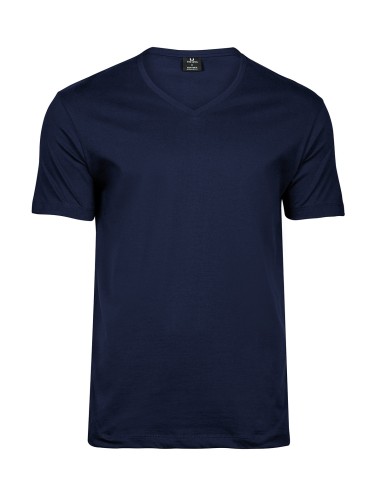 TEE-8006-Fashion V-Neck Sof Tee