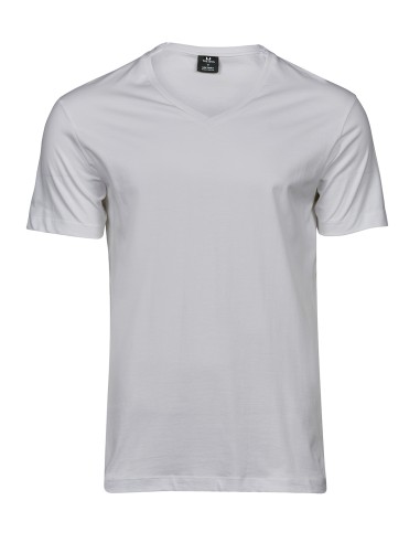 TEE-8006-Fashion V-Neck Sof Tee
