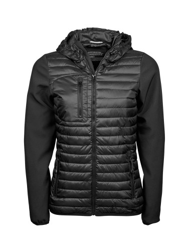 TEE-9629-Womens Hooded Crossover Jacket