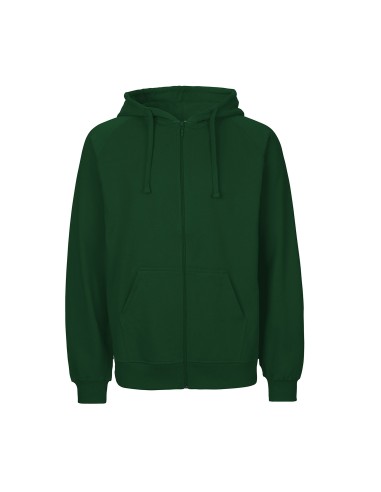 TIG-T63301-Unisex Tiger Cotton Hoodie With Zipper