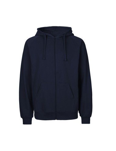TIG-T63301-Unisex Tiger Cotton Hoodie With Zipper