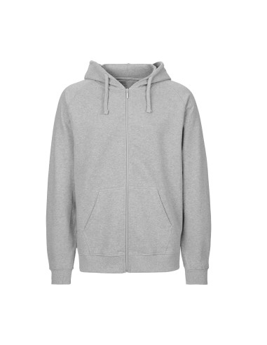 TIG-T63301-Unisex Tiger Cotton Hoodie With Zipper
