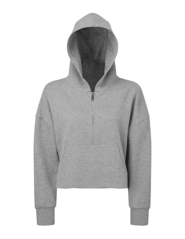 TRI-TR077-Womens Half Zip Hoodie