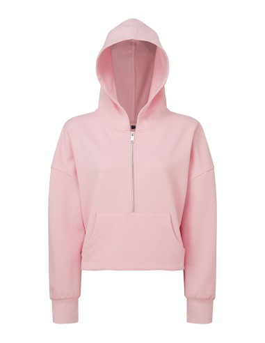 TRI-TR077-Womens Half Zip Hoodie