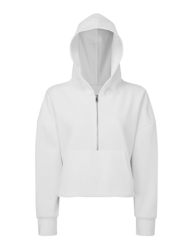 TRI-TR077-Womens Half Zip Hoodie