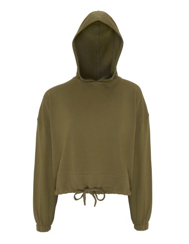 TRI-TR085-Womens Cropped Oversize Hoodie