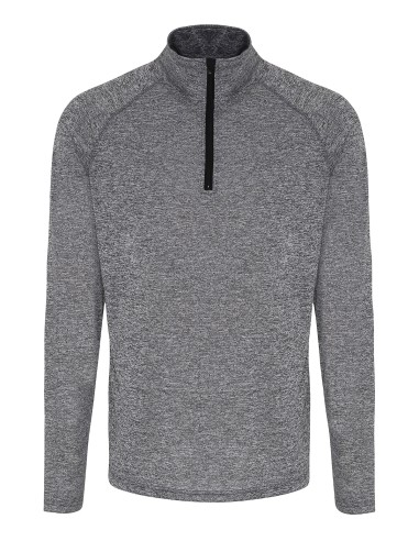 TRI-TR110-Mens Long Sleeve Performance ¼ Zip
