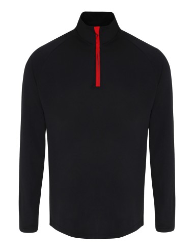 TRI-TR110-Mens Long Sleeve Performance ¼ Zip