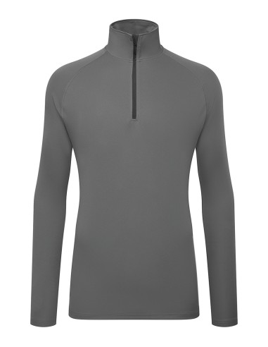 TRI-TR110-Mens Long Sleeve Performance ¼ Zip