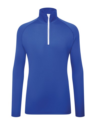 TRI-TR110-Mens Long Sleeve Performance ¼ Zip