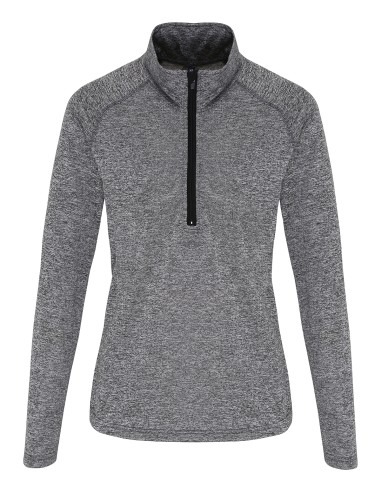 TRI-TR120-Womens Long Sleeve Performance ¼ Zip