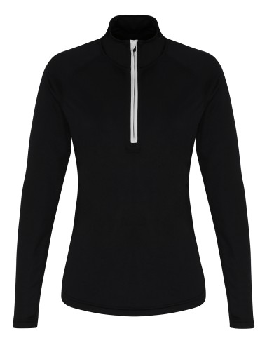 TRI-TR120-Womens Long Sleeve Performance ¼ Zip