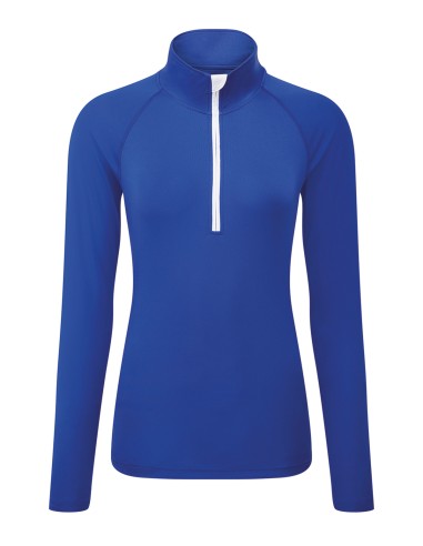 TRI-TR120-Womens Long Sleeve Performance ¼ Zip