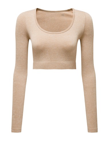 TRI-TR224-Haut court femme TriDri® '3D Fit’ côtelé et sans coutures