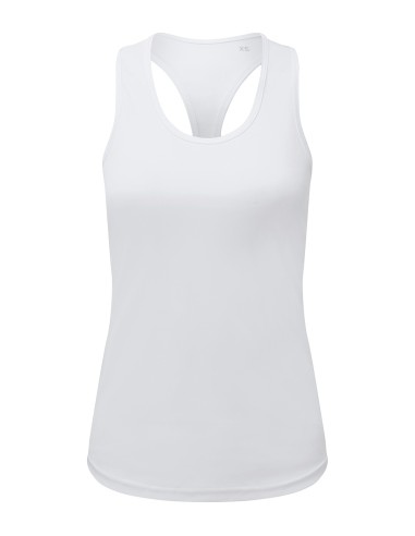 TRI-TR527-Womens Recycled Performance Slim Racer Back Vest