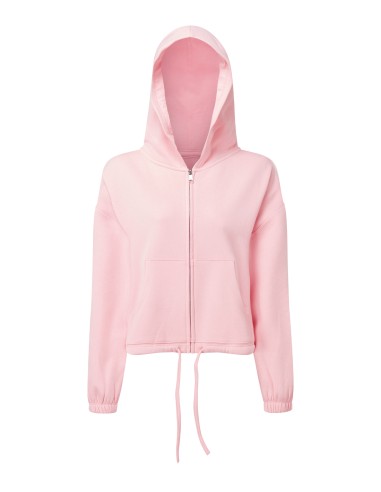 TRI-TR601-Womens Recycled Drawstring Full-Zip Hoodie